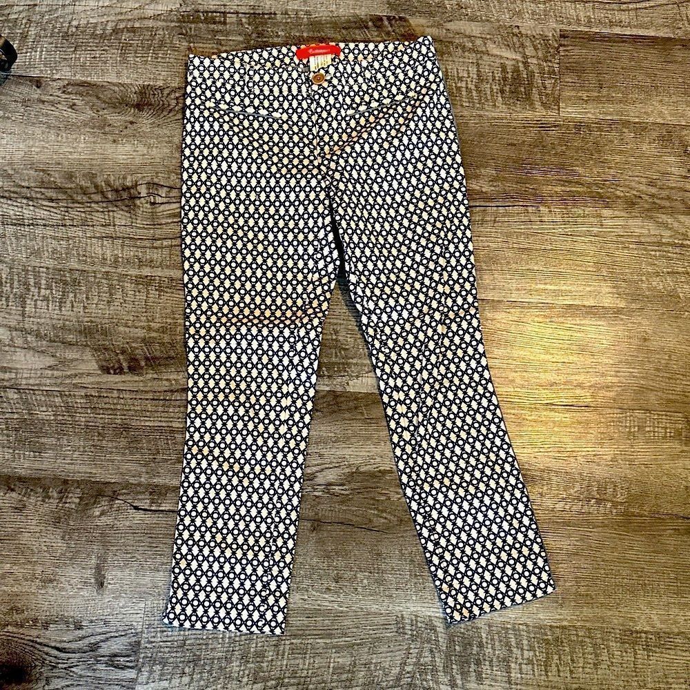 Anthropologie Cartonnier Patterned Straight Leg Pants